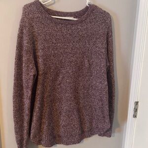 Staccato Heathered Purple Crew Neck Sweater
